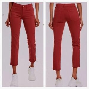 Frame Size 28 Le High Straight Super Stretch Denim Jeans Pant on Burnt Henna NEW